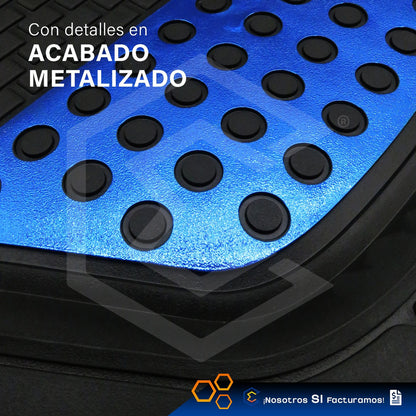 Tapete Tipo Charola Uso Rudo Auto Camioneta Juego 4 Piezas