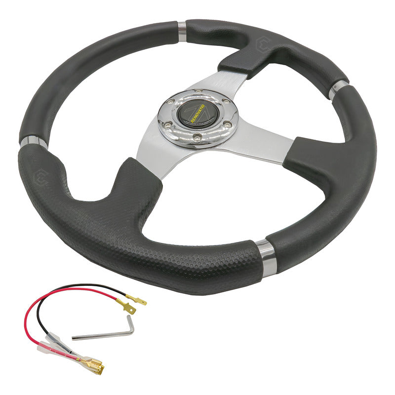 Volante Deportivo Universal 4 Lineas De Agarre En Cromo