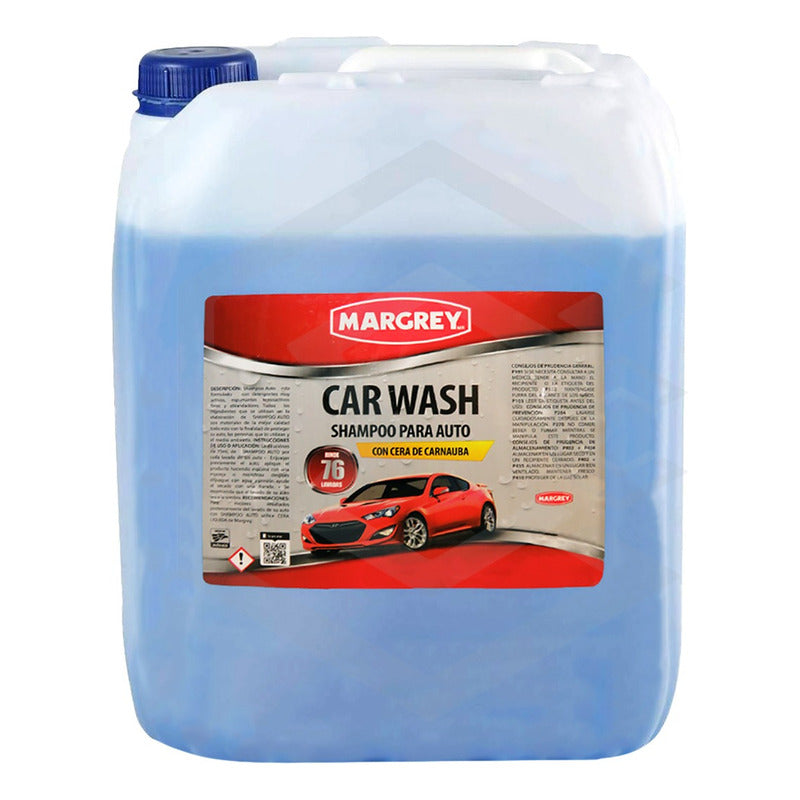 Shampoo Con Cera Para Auto Espumoso - Car Wash Margrey 20l