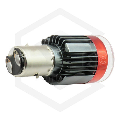 Foco Moto H4 Lupa Proyector Ba20d 24 Led Bicolor 4 Funcionet