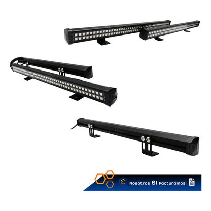 Barra 96 Leds Rgb Código Torreta 38cm C/ Ventosas 12w 10-30v