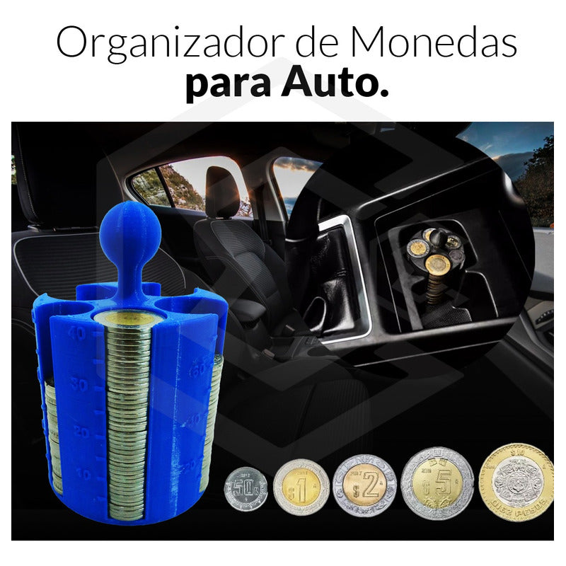 1 Porta Monedas Porta Vasos Auto Con Contador Taxi Uber Didi