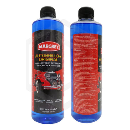 5 Autobrillo S 500ml Restaurador De Plásticos Brillo Margrey Azul
