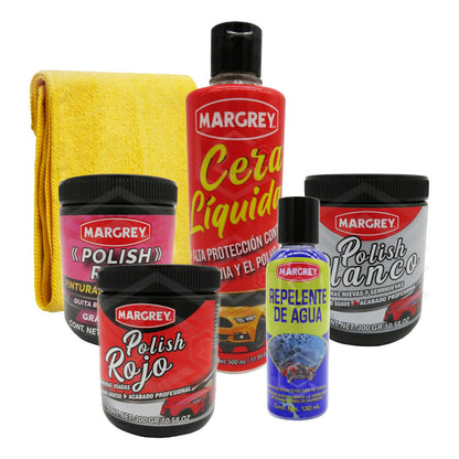 Kit Combo Trio De Polish Variado Repelente Agua Cera Margrey