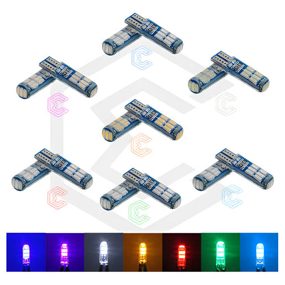 Kit De 10 Focos De Pellizco T10 15 Leds Encapsulado 3014 12v