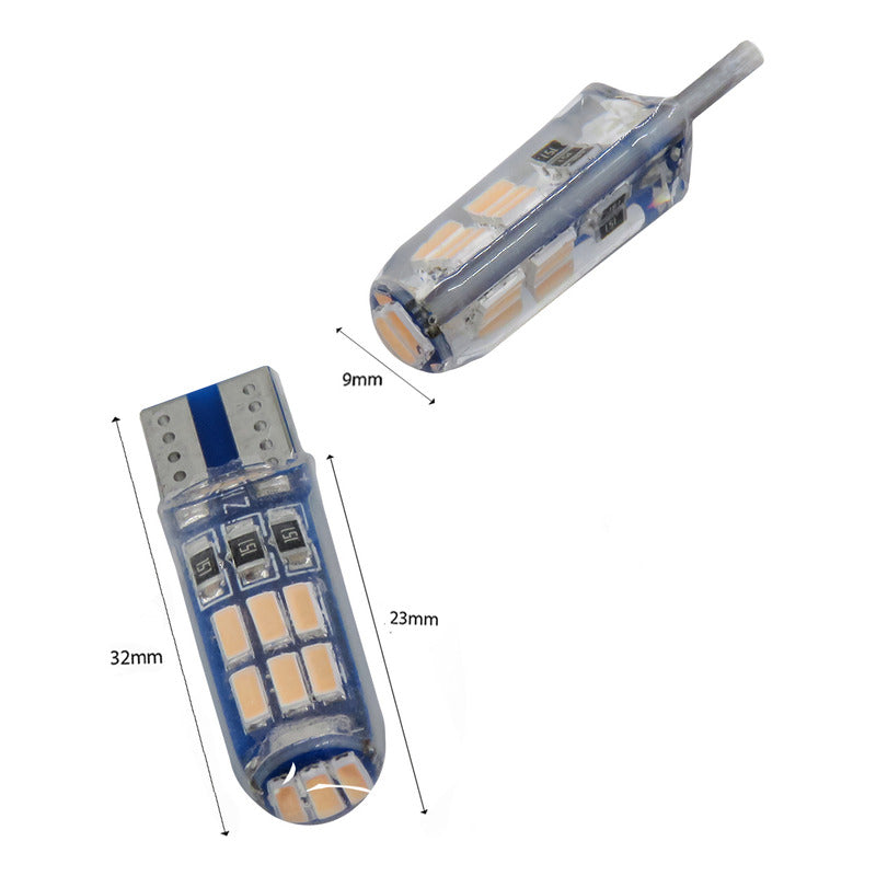Par Focos De Pellizco T10 15 Leds Encapsulado