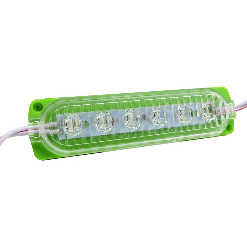20 Módulos 6 Led Acrilico Alta Intensidad Color A Elegir 12v