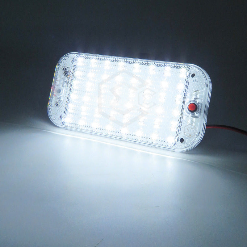 Lámpara Plafón Interior Universal Led Cob Auto Camión 12-24v