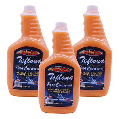 3 Teflona Para Carroceria Aumenta Brillo Protege Rayos Uv 1l Naranja