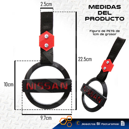 Tiron Nissan Jdm Tsurikawa Strap Remolque Gancho Decorativo