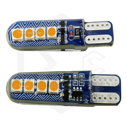 Par Focos De Pellizco T10 8 Led Codigo 3 Funcione 12v T