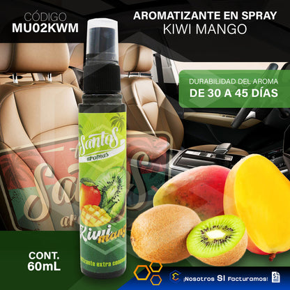 5 Aromatizante Botella Spray Liquido 60ml Auto Casa Ambiente
