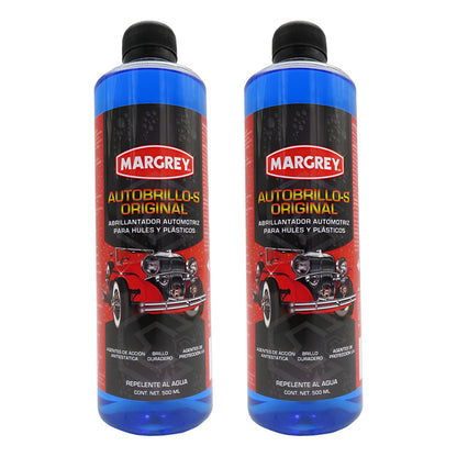 2 Autobrillo S 500ml Restaurador De Plásticos Brillo Margrey Azul