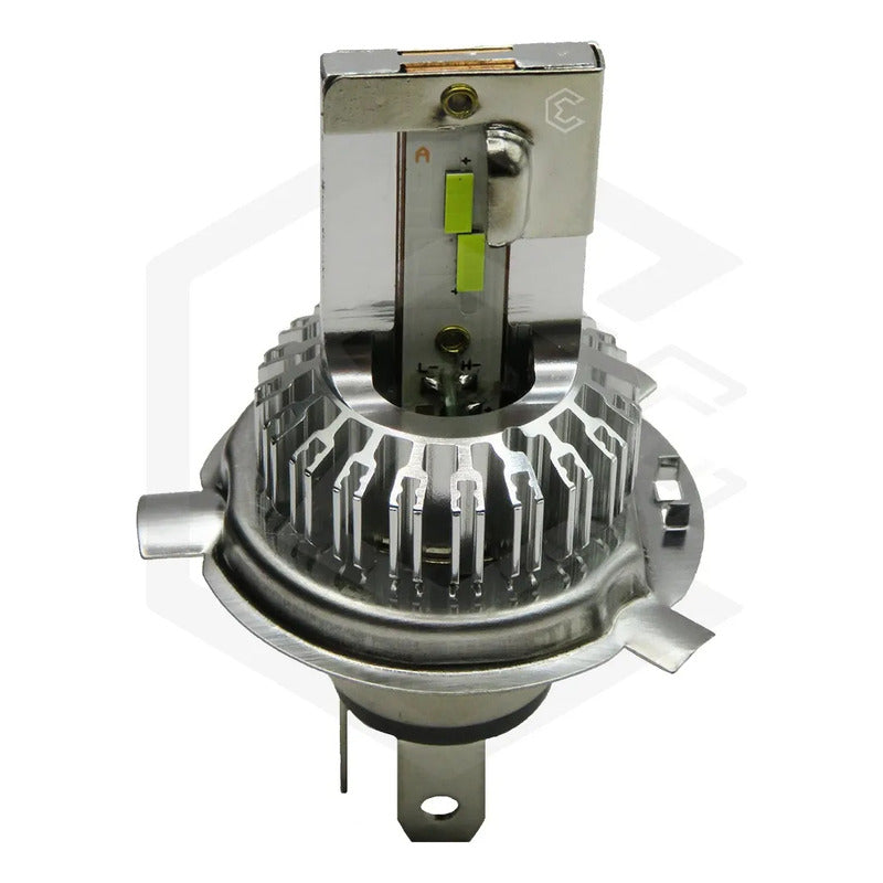 Foco Moto H4 12 Led Csp Alta Intensidad Cuerpo Metal 9000 T H4