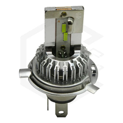 Foco Moto H4 12 Led Csp Alta Intensidad Cuerpo Metal 9000 T H4