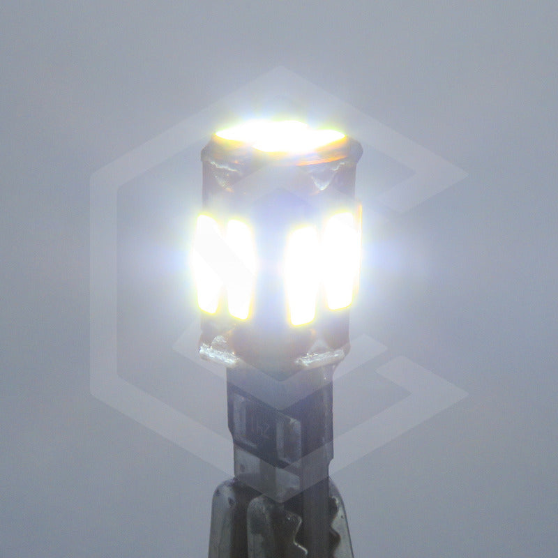 Par De Focos De Pellizco 10 Leds 7014 Canbus 12v Blanca
