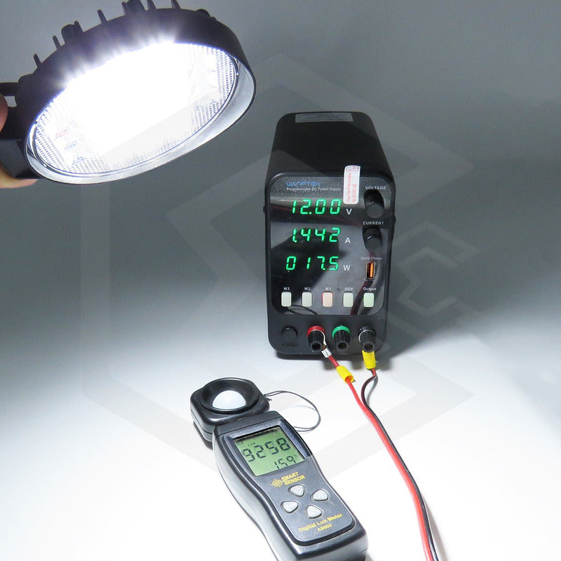 Par De Faros 30 Leds 9-30v Luz Blanca/rojo/azul 6 Funciones