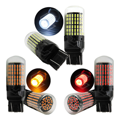 Par Focos 7443 T20 144 Leds Canbus Cristal Cuartos Stop 12v