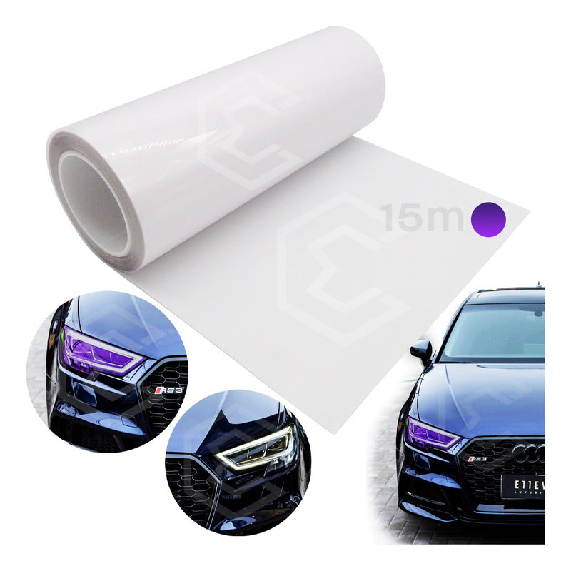 Película Protectora Ppf Fotocromático Faros Rollo 30cm X 2mt