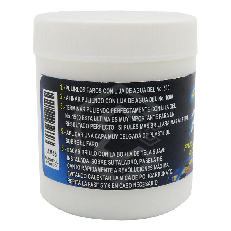 Pulidor De Faros Micas Calaveras Plastipul En Crema 150ml Blanco