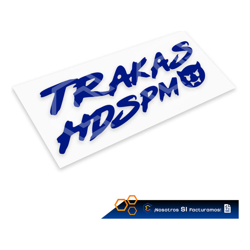 2 Calcomanía Trakas Hdspm Sticker Vinil Auto Moto 20cm X 9cm