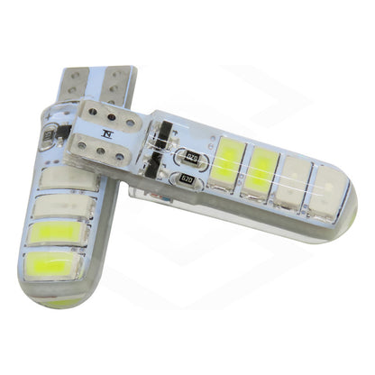 Kit 5 Pares Focos De Pellizco T10 8 Leds Estrobo En Codigo