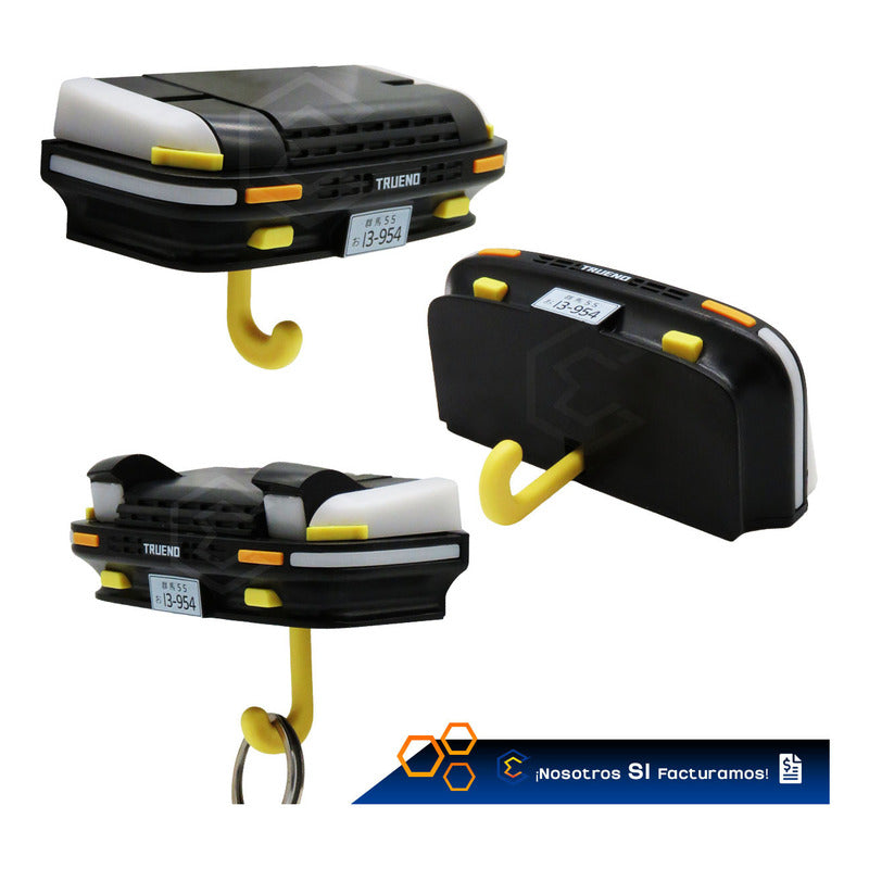 Porta Llaves Trueno Interactivo Luz Led Organizador Soporte Negro