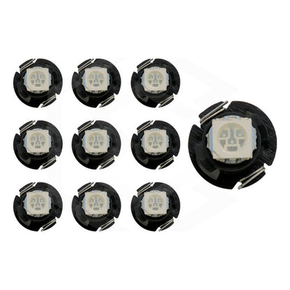 Kit 10 Focos Led T3 T4.2 T4.7 Clúster Para Tablero Fija 12v