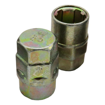 Juego De Birlos Seguros Para Rines C/ 2 Llaves 12x1.5 Corto