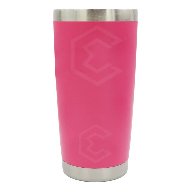 Termo Vaso Personalizado Nombre O Logo Láser 20oz Acero Inox Rosa