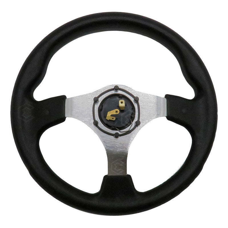 Volante Deportivo Universal De Metal Con Acabado Gloss 32cm
