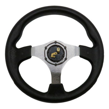 Volante Deportivo Universal De Metal Con Acabado Gloss 32cm
