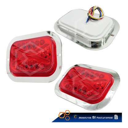1 Plafon 24 Leds Rectangular Aro De Gel 4 Funciones 12-24v
