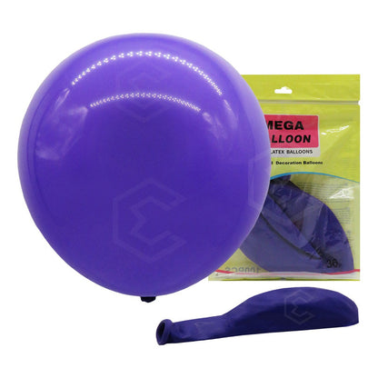 Bolsa 3 Globos Morado Uva Brillosos #36 Fiestas Bodas Latex Morado Uva Brilloso