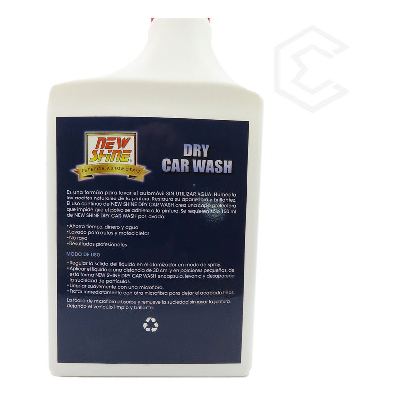 3 Dry Wash New Shine Lavado En Seco Sin Utilizar Agua Transparente