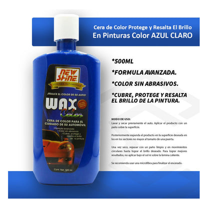 2 Cera Wax De Color Proteje Y Resalta El Brillo En Pintura