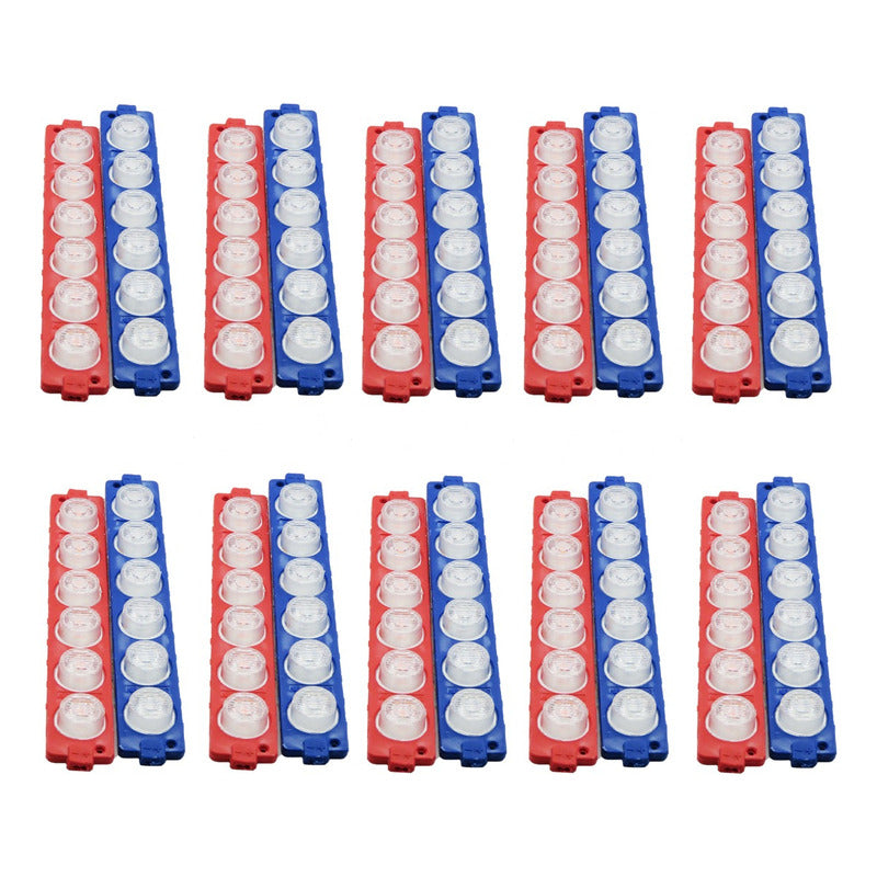 10 Módulos 12 Leds Código 3 Funciones Grúa Torrera 6w T