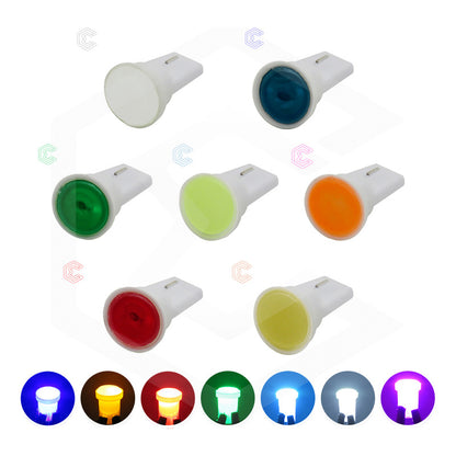 Kit De 10 Focos De Pellizco T10 1  Led Cob Alta Potencia 12v
