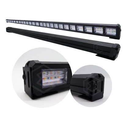 Barra 432 Led 19 Funciones 24 Módulos Bicolor Estrobo 12-24v