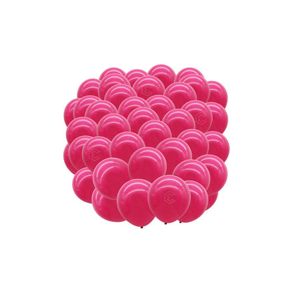 Bolsa 100 Globos Rosa Rojo Brillosos #10 Fiestas Bodas Latex