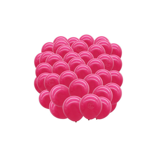 Bolsa 100 Globos Rosa Rojo Brillosos #10 Fiestas Bodas Latex