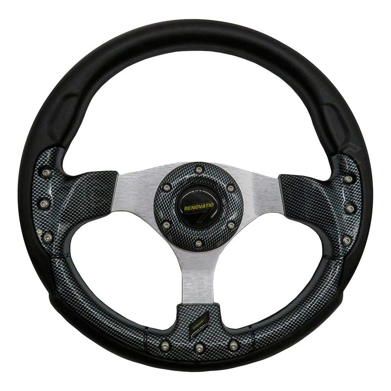 Volante Deportivo Universal De Metal Con 9 Pernos 320mm