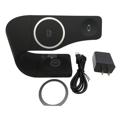 Base De Carga Inalámbrica iPhone 8 A 14 AirPods Watch 3 A 1