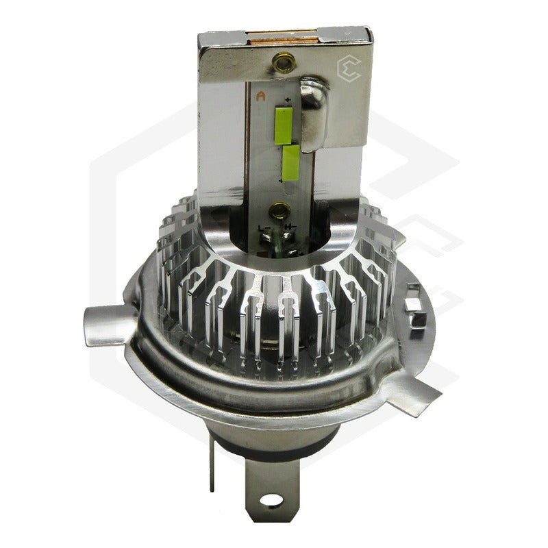 Foco Moto H4 12 Led Csp Alta Intensidad Cuerpo Metal 9000 Lm H4