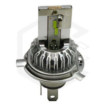 Foco Moto H4 12 Led Csp Alta Intensidad Cuerpo Metal 9000 Lm H4