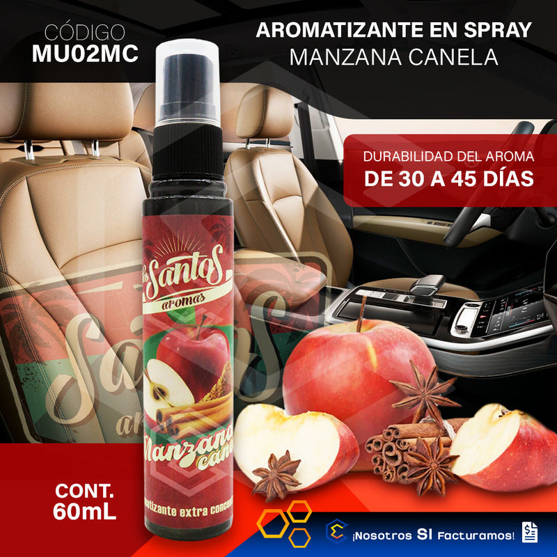 2 Aromatizante Botella Spray Liquido 60ml Auto Casa Ambiente