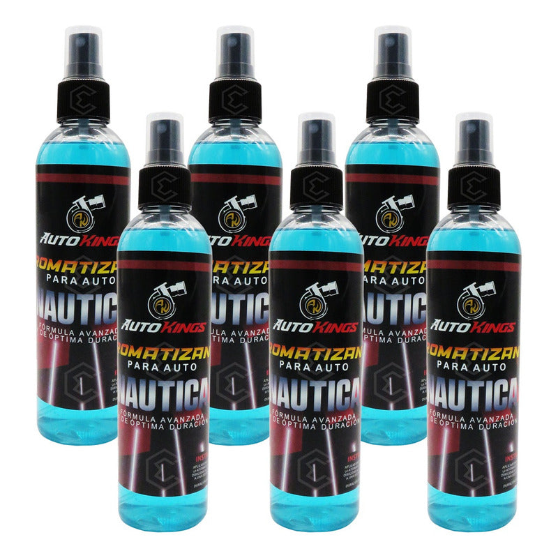 6 Aromatizante P Auto Desodorante Liquido Casa Oficina 270ml