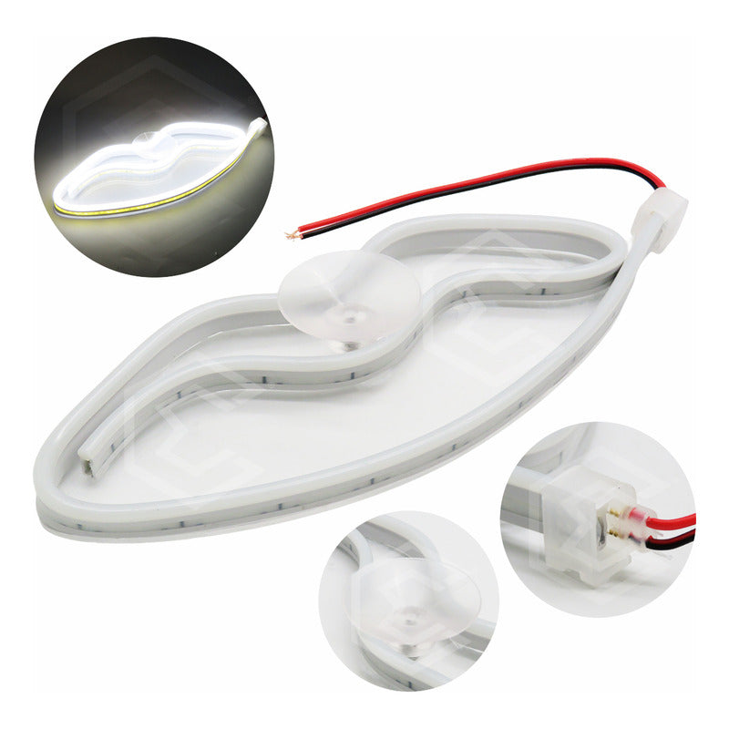 Figura Beso Led Luz Neon Parabrisas Chupón Grande 26cm 12v