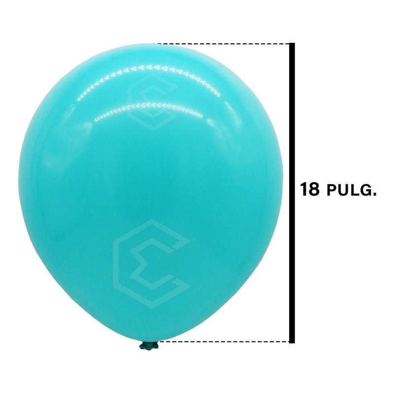 3 Globos Brillosos N°18 De Látex Para Fiestas Bodas Eventos