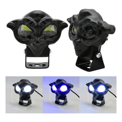 Par Faros 12 Leds 2 Lupas Bicolor Fijo Estrobo Duende 12-24v